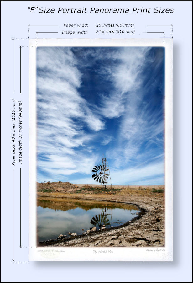 #180 - The Winded Mill (Portrait Version 1) - Beverley, Western Australia.