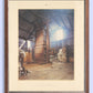 #106 - "The Shearing Shed" - 1905 Ferrier's Lever Woolpress - Humble & Sons (POSTER)