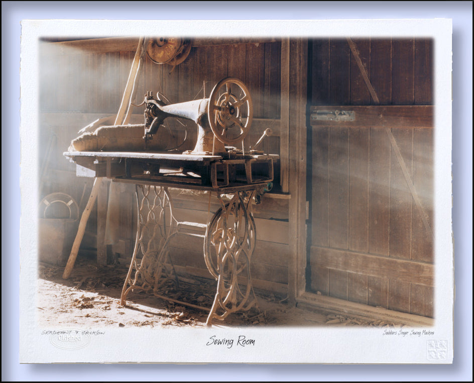 #133 - "Sewing Room" - (Landscape) Saddler's Singer Sewing Machine