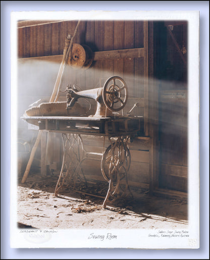 #134 - "Sewing Room" (Portrait)  - Saddler's Singer Sewing Machine