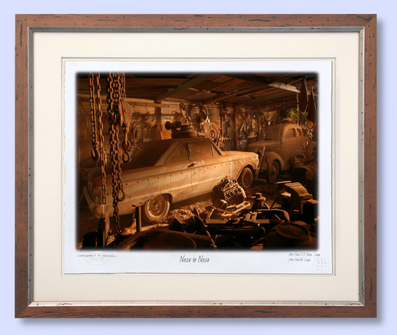 #165 - "Nose to Nose" - 1964 Ford X.P. Falcon  2 door & 1936 Ford V8 coupé