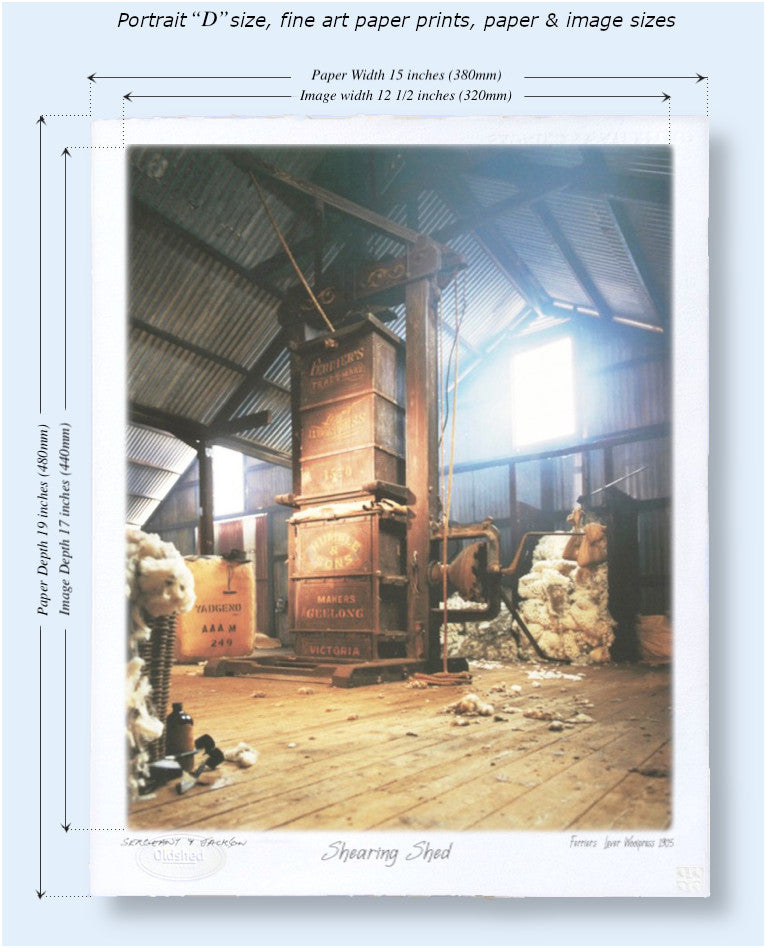 #106 - "The Shearing Shed" - 1905 Ferrier's Lever Woolpress - Humble & Sons