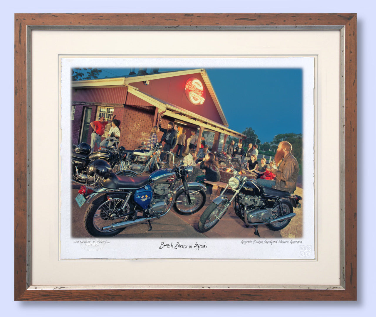 LS 001 - "British Bikers at Alfreds" (Alfreds Kitchen) - Guildford, Western Australia