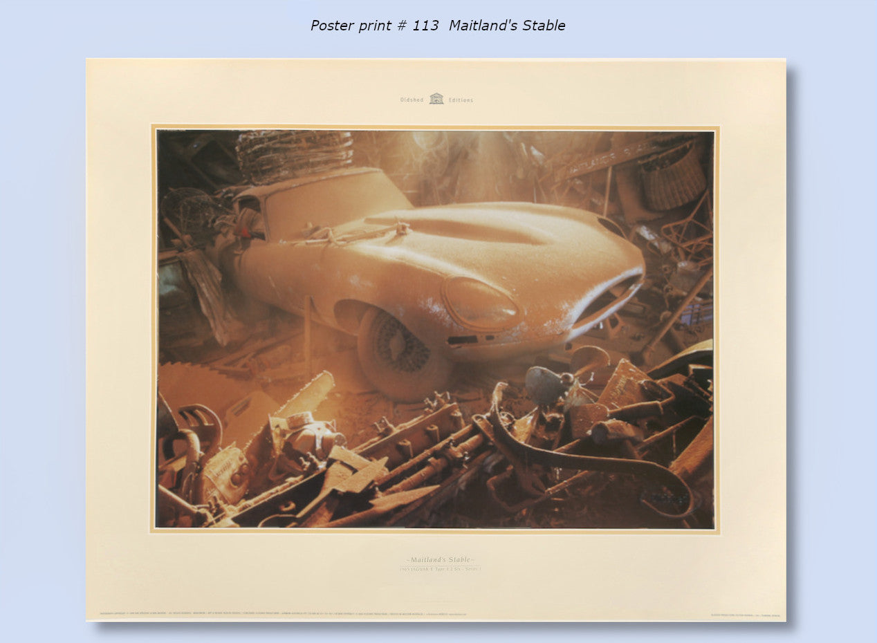 #113 - "Maitland's Stable" - 1965 Jaguar E Type 4.2 Six Series 1 (POSTER)